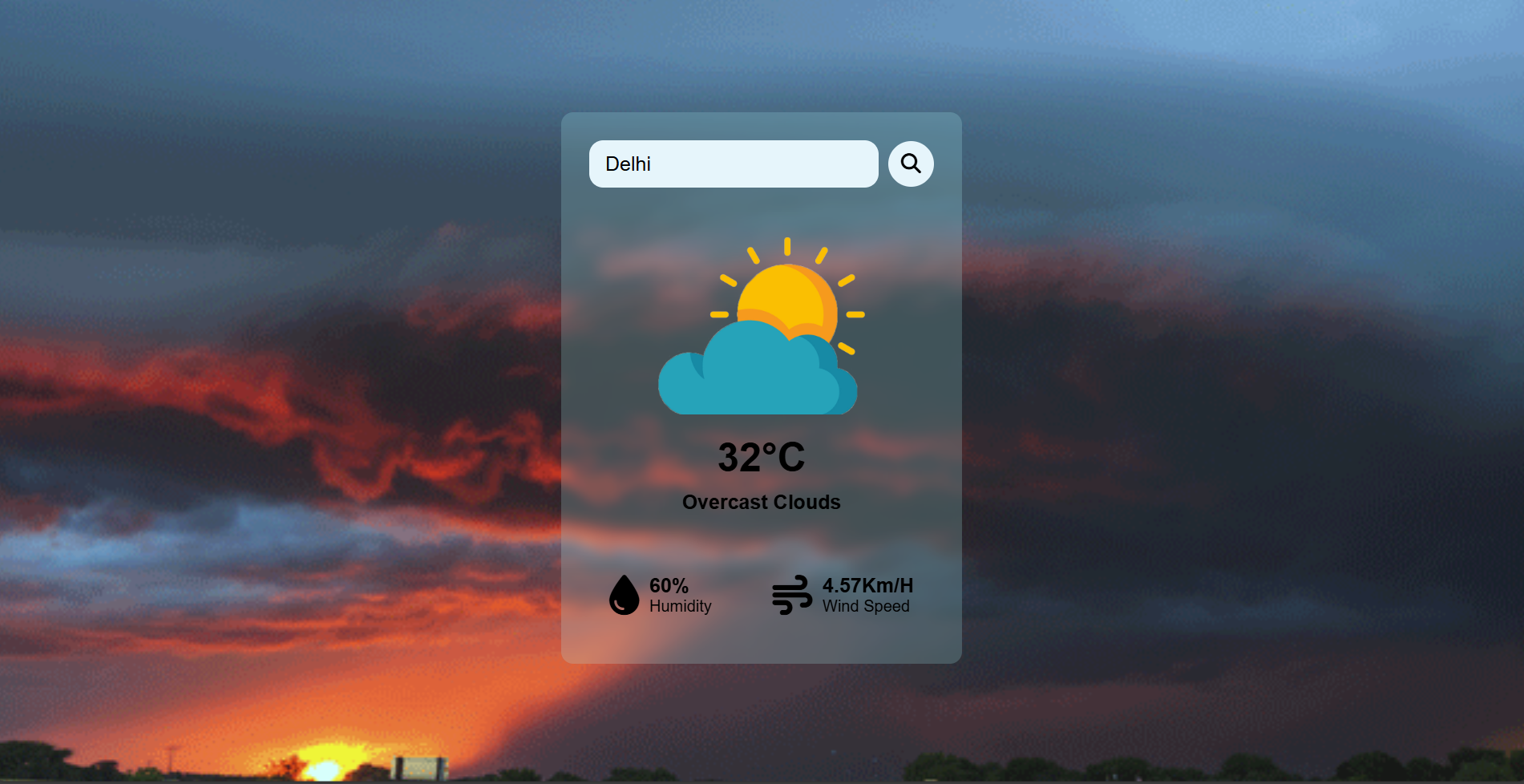 weather detection Page